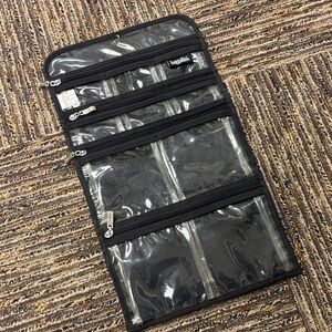 Baggallini Black Travel Organizer with Clear Pockets